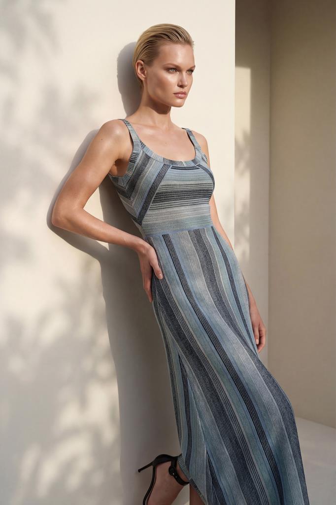 Strappy Printed Midi Multi Dress