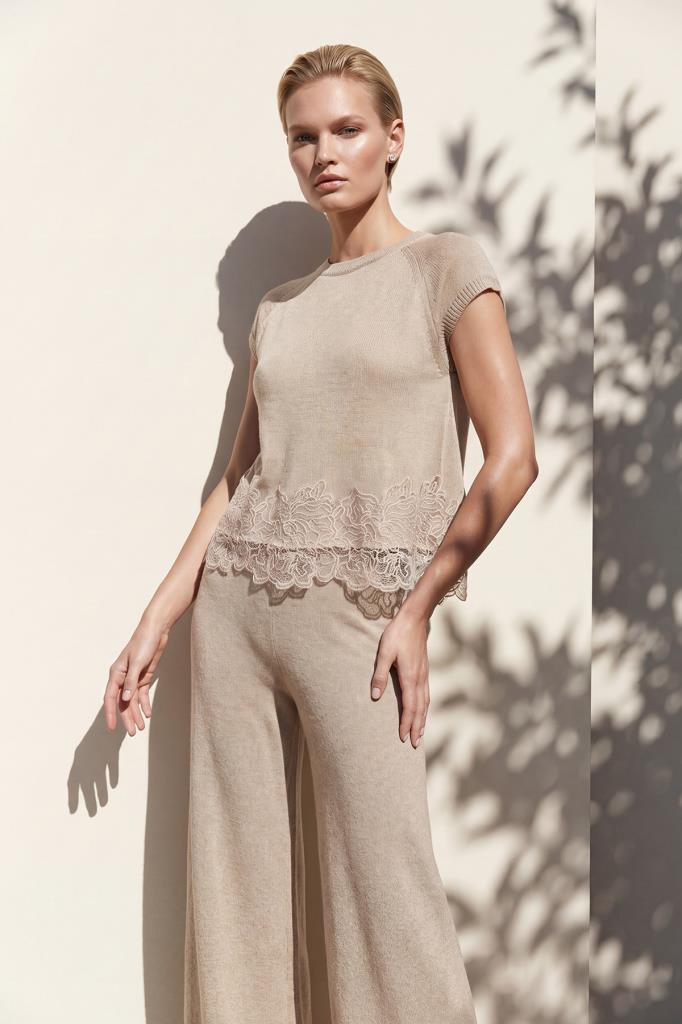 Lace Beige Blouse