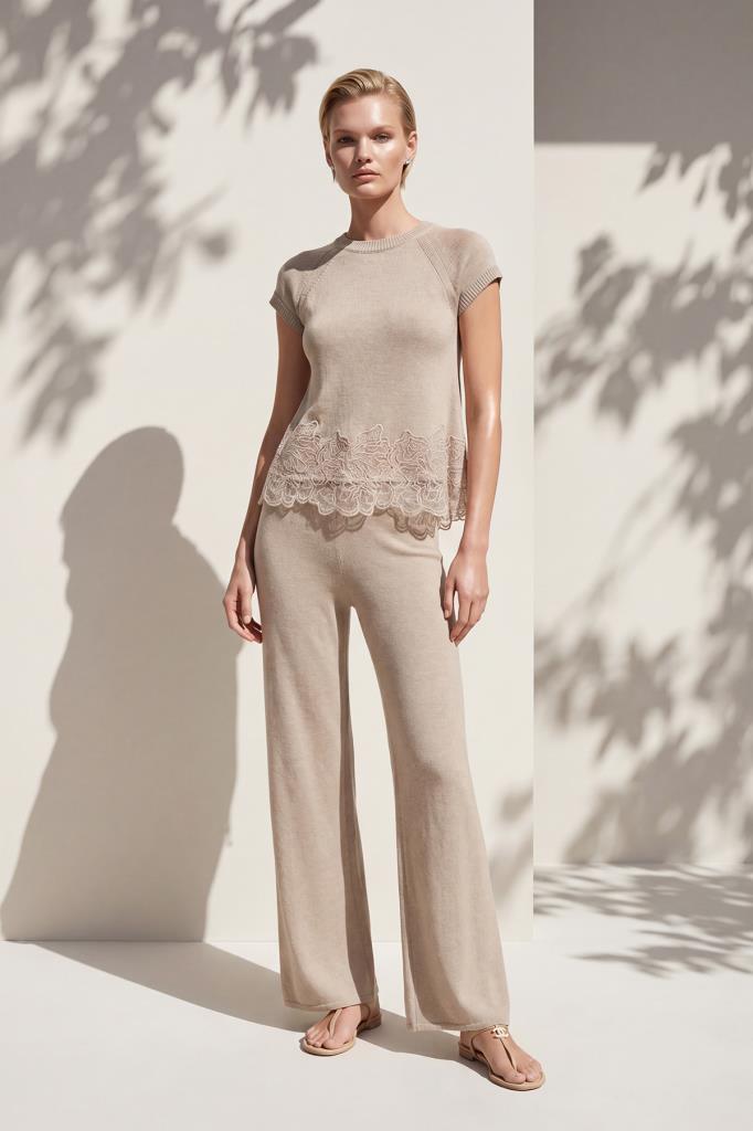 Lace Beige Blouse