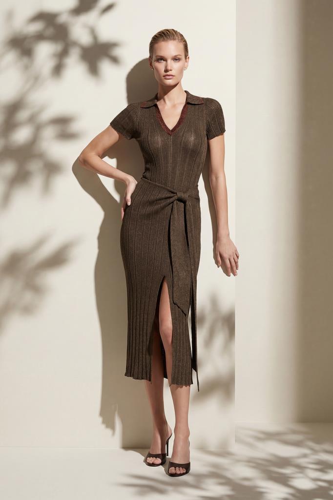 Knot Wrap Brown Skirt