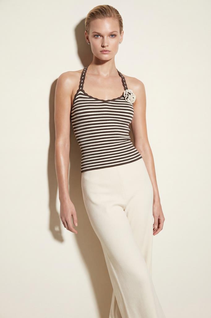 Hand-Crafted Floral Striped Multi Blouse