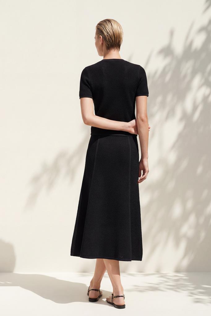 Short-Sleeve Pocket Black Cardigan